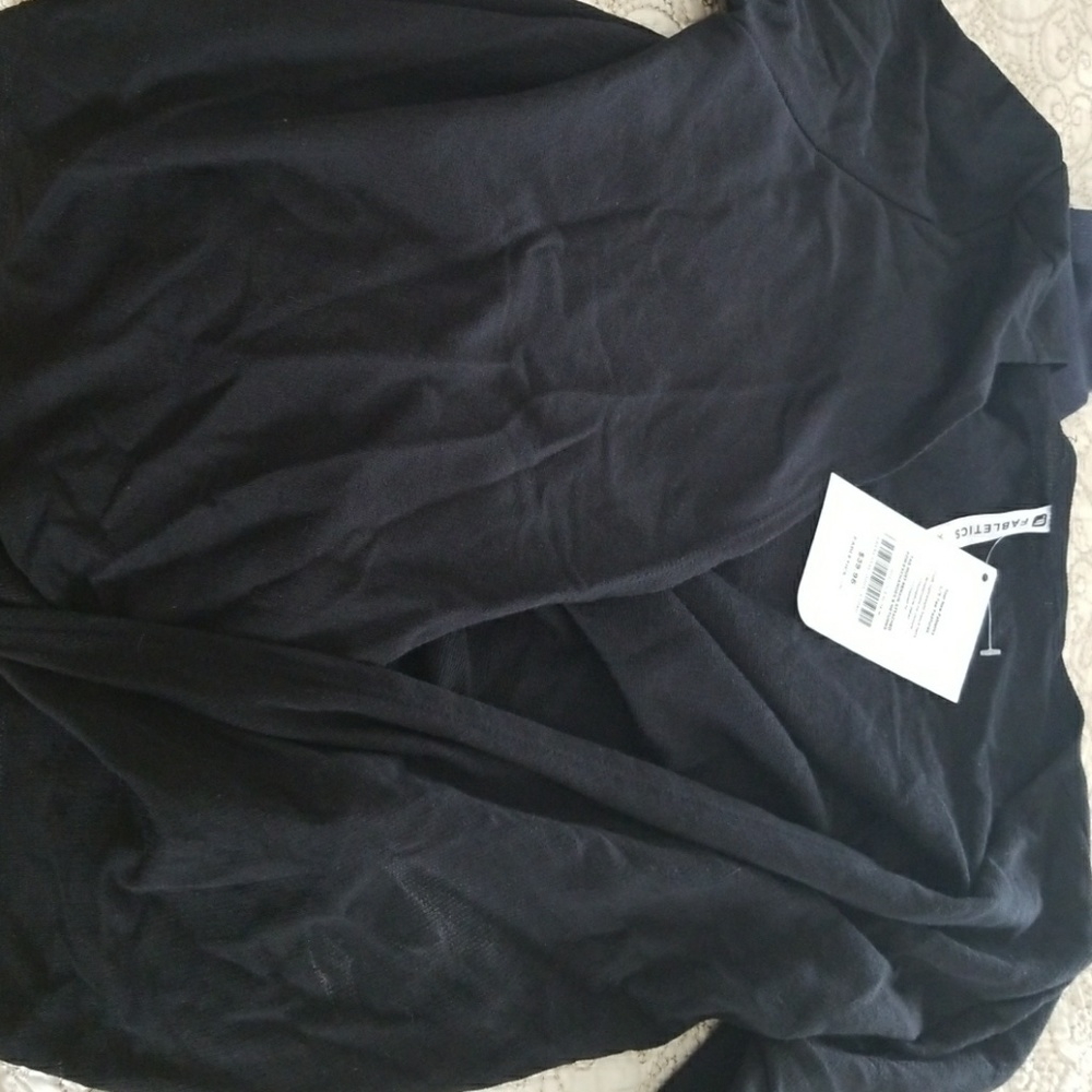 Wrap warm up top